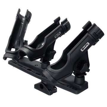 Scotty Triple Rod Holder with 3 No. 230 Power Lock Rod Holders