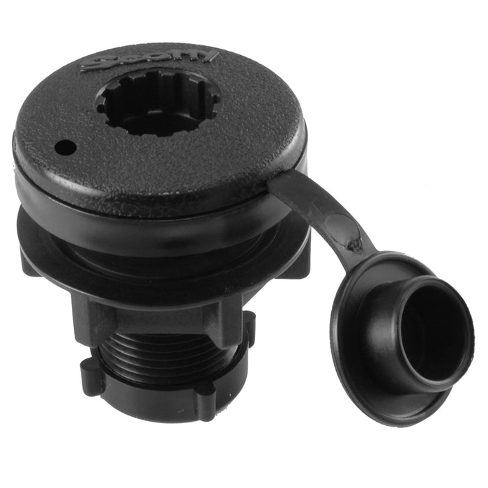 Scotty Compact Threaded Round Deck Mount (444-BK)