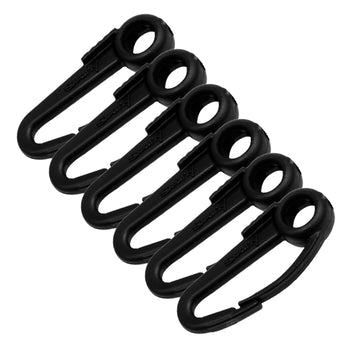 Scotty 590 Nylon Snap Hook, Black - 6-Pack