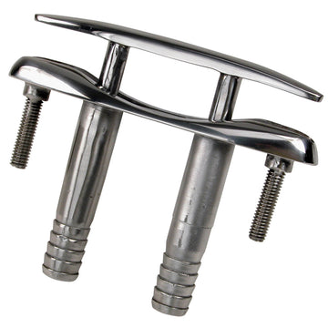 Whitecap E-Z Push Up Stainless Steel Cleat, 6-inch, Polished 316 SS