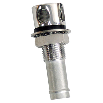 Whitecap 6004C Fuel Vent, 5/8" Hose, 316 Stainless Steel with Screen