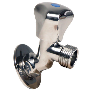 Whitecap P-2456C 316 Stainless Steel Silcock Faucet, 2-3/16" Base, 3-3/16" Depth