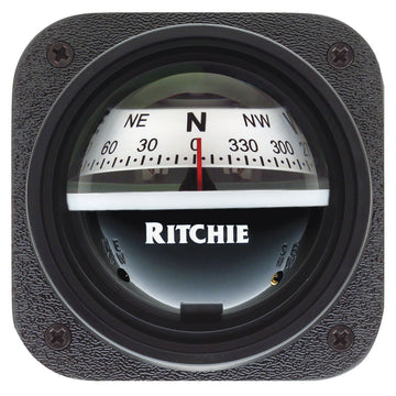 Ritchie V-527 Kayak Bulkhead Mount Compass, White Dial