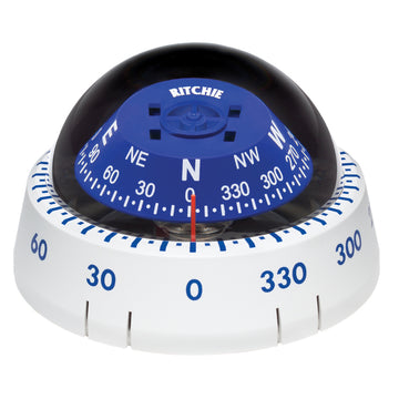 Ritchie XP-99W Kayaker Surface Mount Compass - White