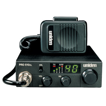 Uniden PRO510XL Compact 40-Channel CB Radio, 4W RF Output