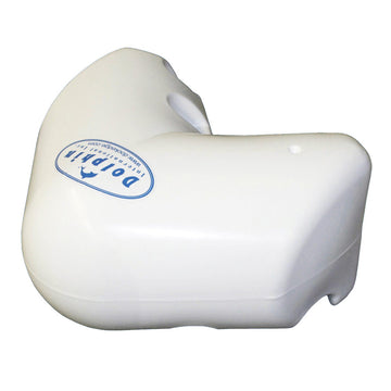 Dock Edge Dolphin Dockside Corner Bumper, 12x12, Heavy-Wall PVC, White