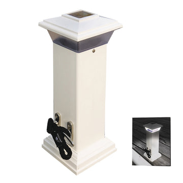 Dock Edge Cleatlite Solar Dock Light, 12" with Stainless Steel Mooring Cleat