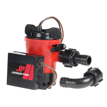 Johnson Pump 500 GPH Automatic Bilge Pump, 12V, 3/4 in. Hose