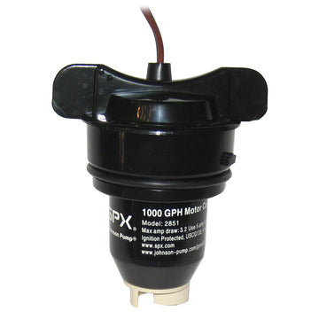 Johnson Pump Marine Bilge/Livewell Motor Cartridge, 1000/1250 GPH, 12V