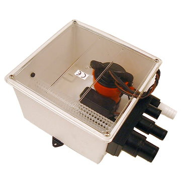 Johnson Pump 1000 GPH Multi-Port Shower Sump System, 12V with Ultima Switch