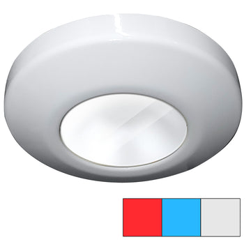 I2Systems Profile P1120 Tri-Light Surface Light, Red/White/Blue, White Finish