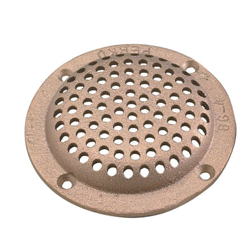 Perko 4" Round Bronze Strainer, Made in USA