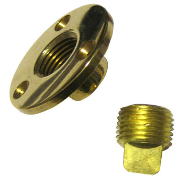 Perko Garboard Drain Plug Assembly, Cast Bronze/Brass, Made in USA