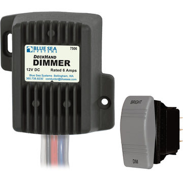 Blue Sea Systems DeckHand Dimmer, 6 Amp/12V DC - IP67, Made in Mexico