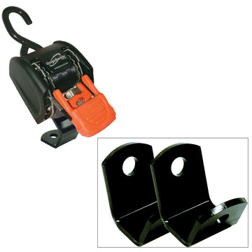 CargoBuckle Floor Mounting Bracket, 45-Degree Angled – Pair
