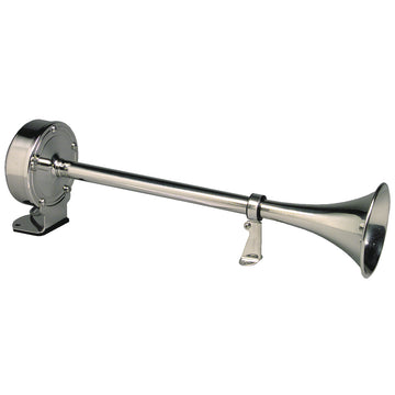 Schmitt Marine Deluxe Stainless Single Trumpet Horn, 12V