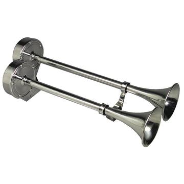 Schmitt Marine Deluxe Dual Trumpet Horn, 12V