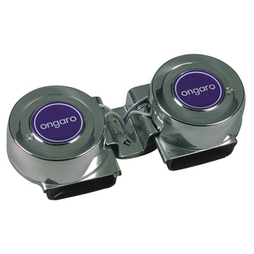 Schmitt & Ongaro Mini Compact Twin Horn, 12V – ABYC A-23 Certified