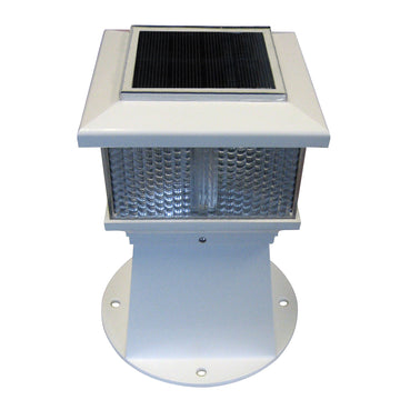 Dock Edge Solar Piling Light, 360° LED Illumination, IP65 Weatherproof