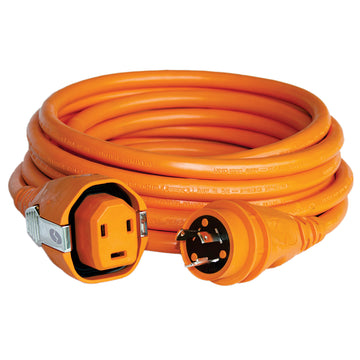 SmartPlug 30 Amp SmartPlug to Twist-Type Shore Power Cordset, 25 ft., Orange