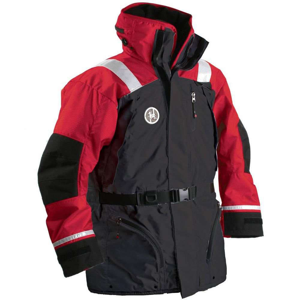 First Watch AC-1100 Flotation Coat, Red/Black, XL – USCG Type III PFD