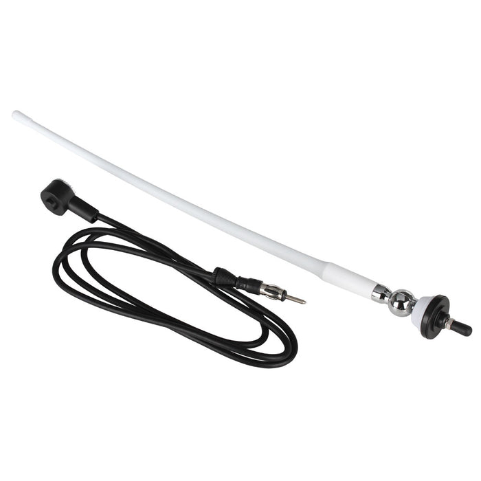 Boss Audio MRANT12W 12 in. AM/FM Rubber Antenna - White