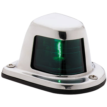 Attwood 1-Mile Deck Mount Green Marine Navigation Sidelight, 12V