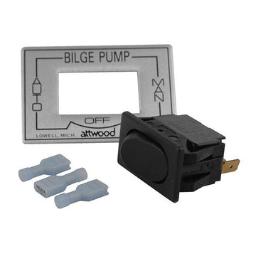 Attwood Marine 3-Way Auto/Off/Manual Bilge Pump Switch, 6-32V DC, 10A