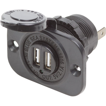 Blue Sea Systems 12/24V Dual USB 2.1A Charger, Marine Grade