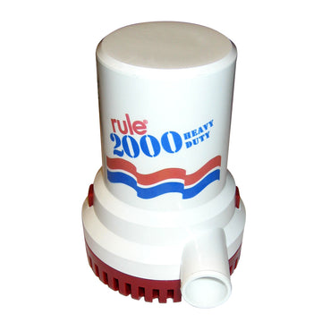 Rule 2000 GPH Non-Automatic Bilge Pump, 24V