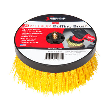Shurhold 6-1/2" Medium Yellow DAP Scrub Brush - 3206