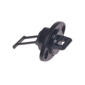 Beckson Marine 1" Screw-Type Drain Plug with Gasket, Black – Made in USA
