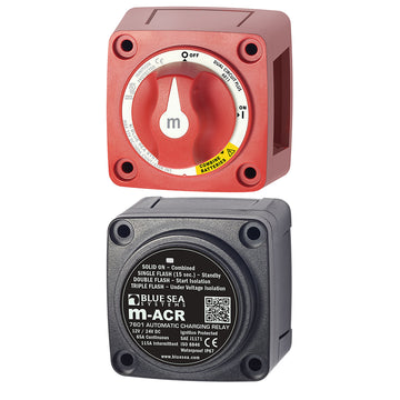 Blue Sea Systems 7649 Mini Add-A-Battery Kit, 65A Automatic Charging