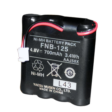 Standard Horizon FNB-125 Ni-MH Battery Pack, 4.8V 700mAh for HX100