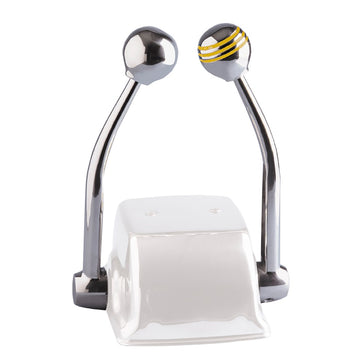 Schmitt Marine Standard Control Arm Set, Gold Throttle & Plain Shift Knob, 50055