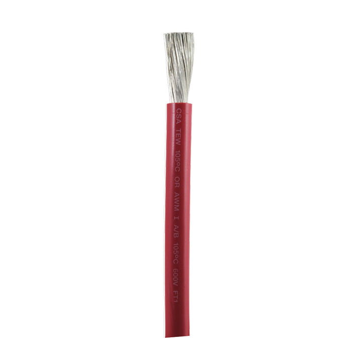 Ancor 1/0 AWG Marine Grade Red Battery Cable, Sold By The Foot