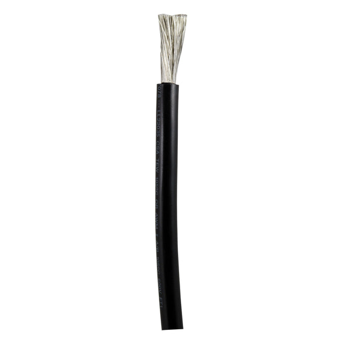 Ancor 8 AWG Marine Grade Battery Cable, Black, Sold by the Foot