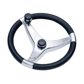 Schmitt Marine Evo Pro 316 Cast Stainless Steel Steering Wheel, 13.5"
