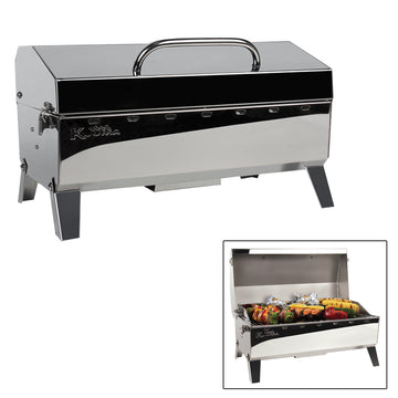 Kuuma Stow N' Go 160 Gas Grill, 13,000 BTU, 304 Stainless Steel