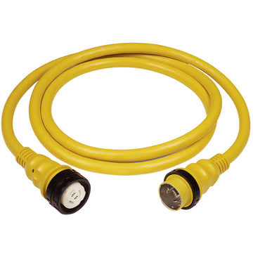 Marinco PowerCord Plus Marine Cordset, 50A 125/250V, 25' Yellow