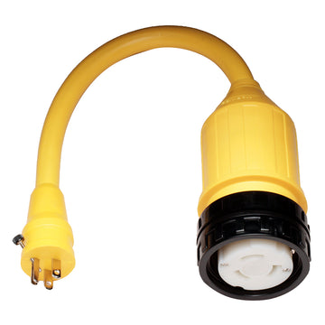 Marinco Shore Power Pigtail Adapter, 50A Female to 15A Male, 125V – UL Listed