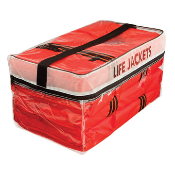 Kent 4-Pack Adult Type II Life Jackets with Stowage Bag, USCG Approved