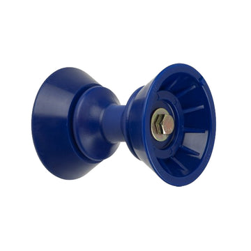 C.E. Smith 3" Bow Bell Roller Assembly, Blue TPR – 4-1/2" Diameter