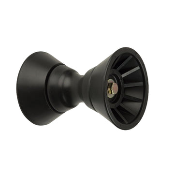 C.E. Smith 4" Bow Bell Roller Assembly, Black TPR, 5.5-Inch Diameter