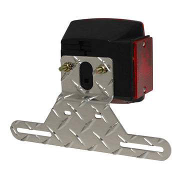 C.E. Smith Trailer License Plate Bracket, Aluminum Tread Plate