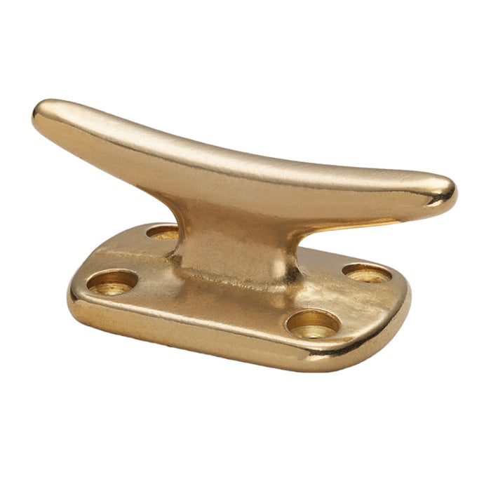 Whitecap Fender Cleat, Polished Brass, 2 in., S-0976BC