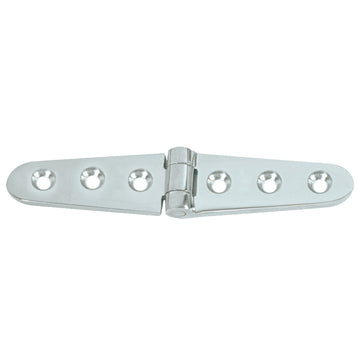 Whitecap 304 Stainless Steel Strap Hinge, 6" x 1-1/8" – Marine Grade