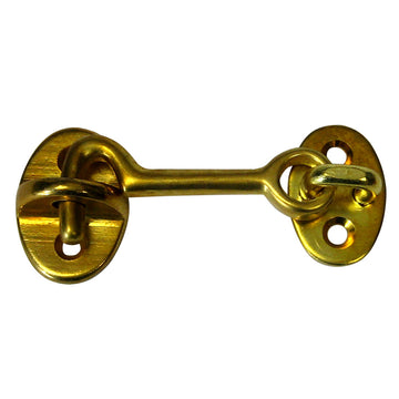 Whitecap Cabin Door Hook, 2-Inch Polished Brass – Marine Grade