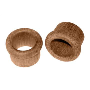 Whitecap Teak Round Finger Pull, 1" Barrel Length, 2-Pack