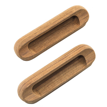 Whitecap Marine-Grade Teak Oblong Drawer Pull, 4-1/16" Length